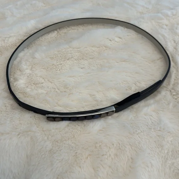 WHBM Navy Embellished Stones Waist Belt. Size S. - Picture 3 of 7